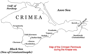 Карта Хазарии